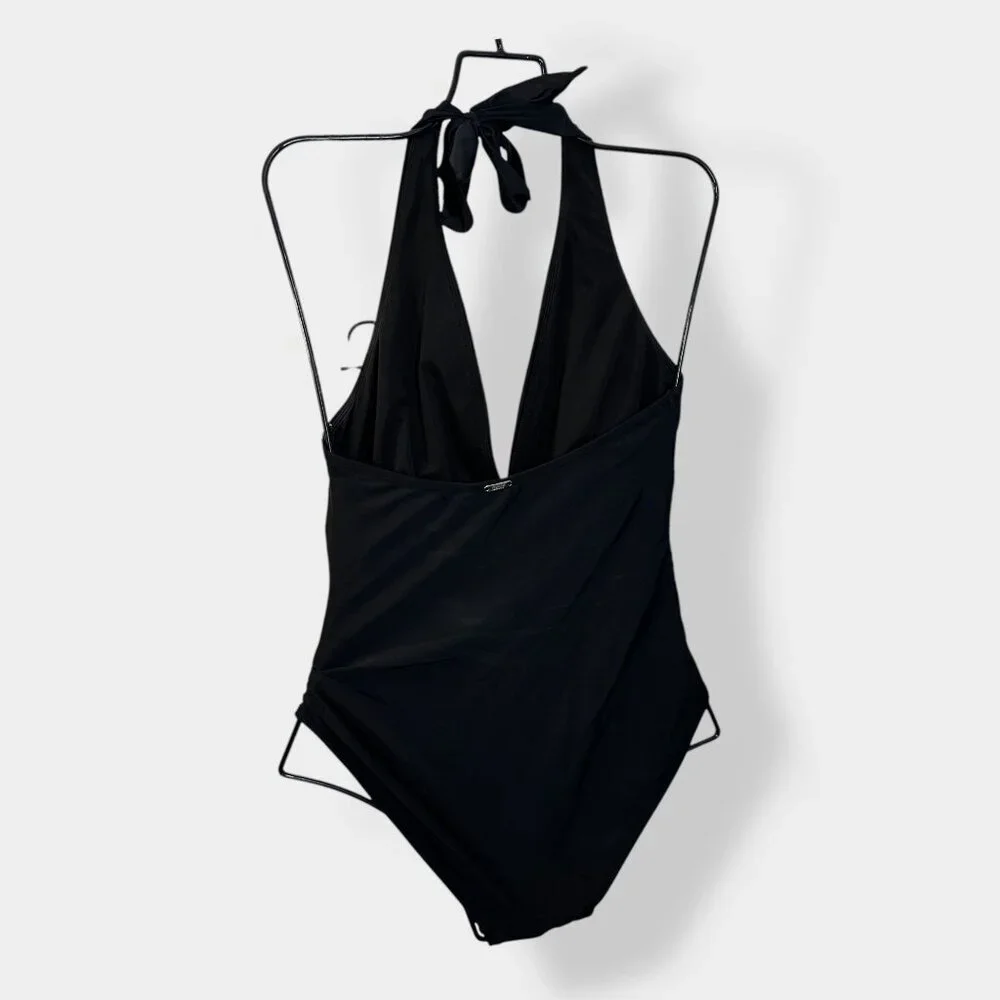 DKNY Black Lowcut One Piece Suit‎